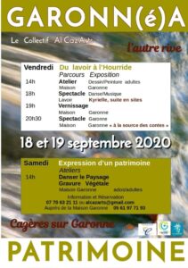 Programme vernissage et journées patrimoine